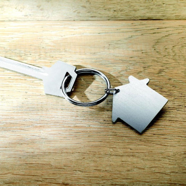 HEIM - Metalen sleutelhanger huis