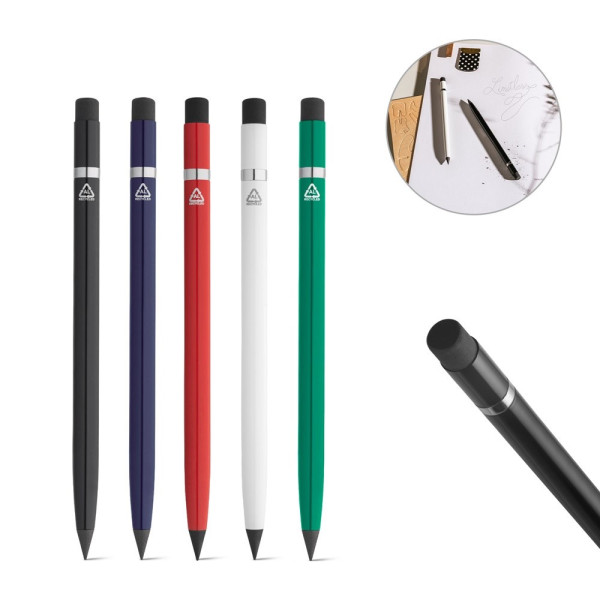 LIMITLESS. Inktloze pen van gerecycled aluminium behuizing (100% rAL)