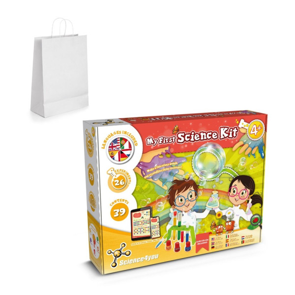 My First Science Kit II. Educatief spel geleverd met een kraftpapieren cadeauzakje (100 g/m²)