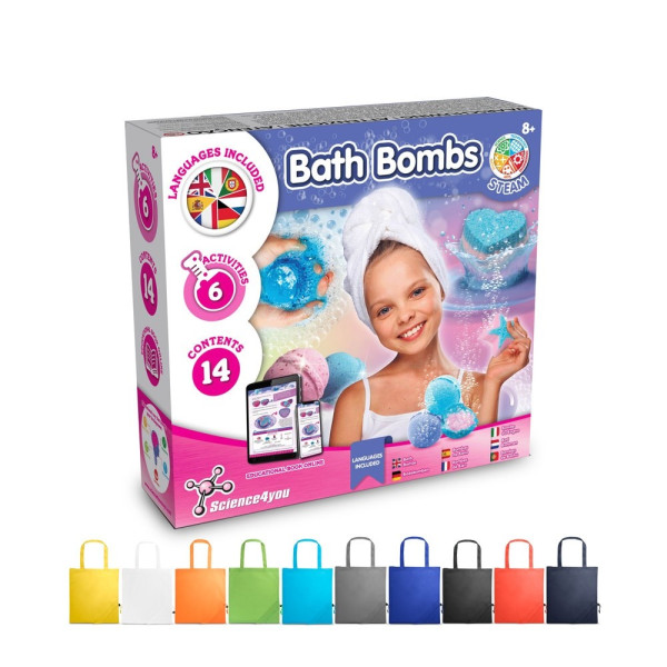 Bath Bombs Kit V. Educatief spel geleverd met een opvouwbaar 190T geschenkzakje