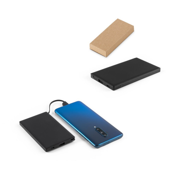WIGNER. Powerbank 4'000 mAh in gerecycled ABS (100% rABS)