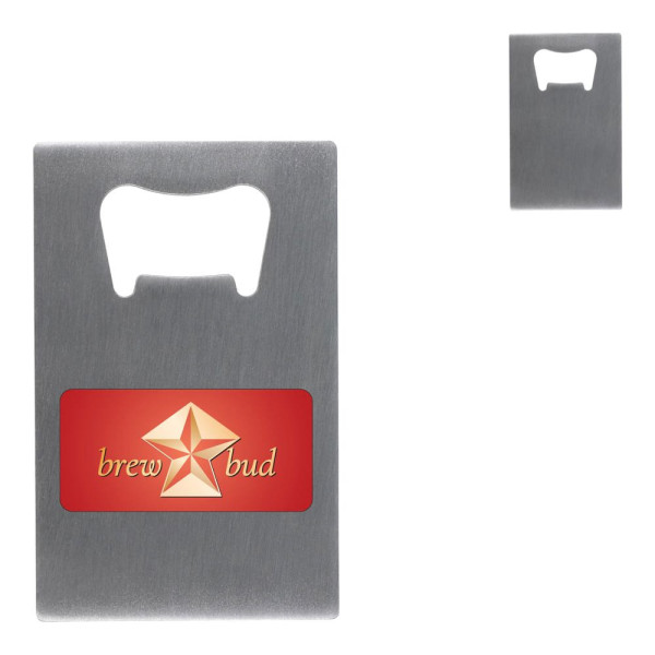 RVS flesopener in creditcardformaat