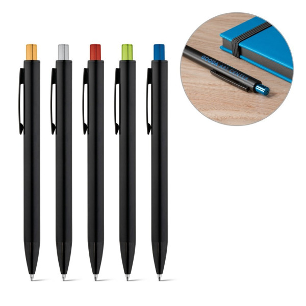 JOAN. Aluminium balpen met matte afwerking
