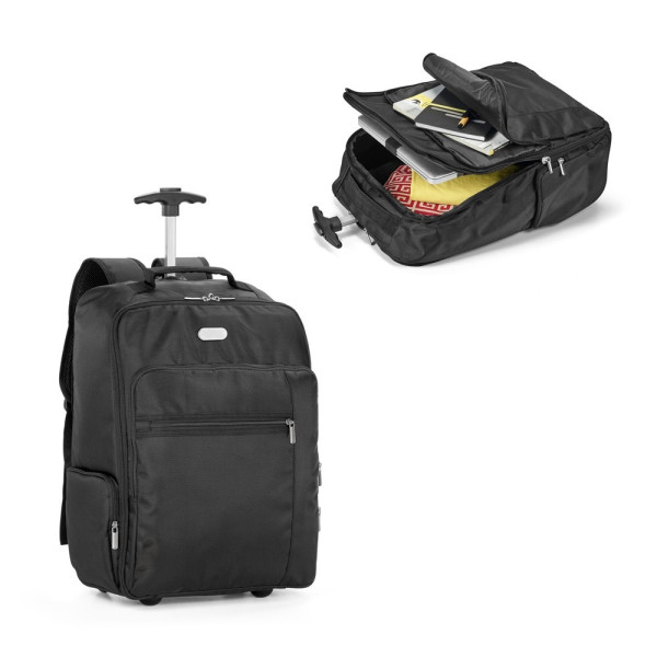 AVENIR. Laptop trolley rugzak 17'' in 1680D en 300D