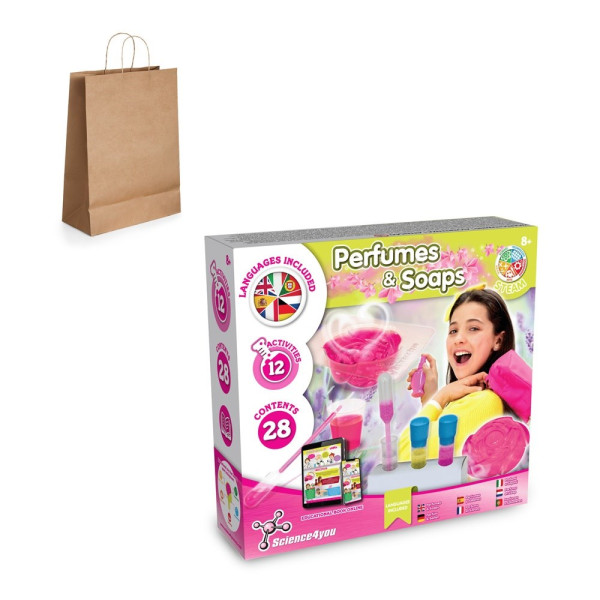Perfume & Soap Factory Kit III. Educatief spel geleverd met een kraftpapier cadeauzakje (115 g/m²)
