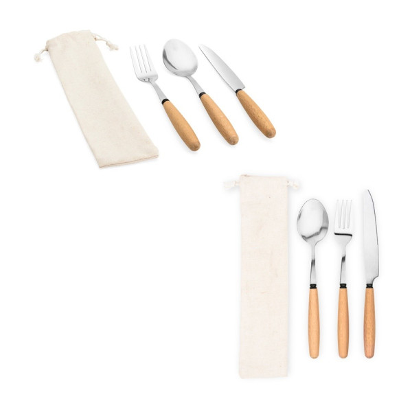 BOULUD. 3-delige set in acaciahout