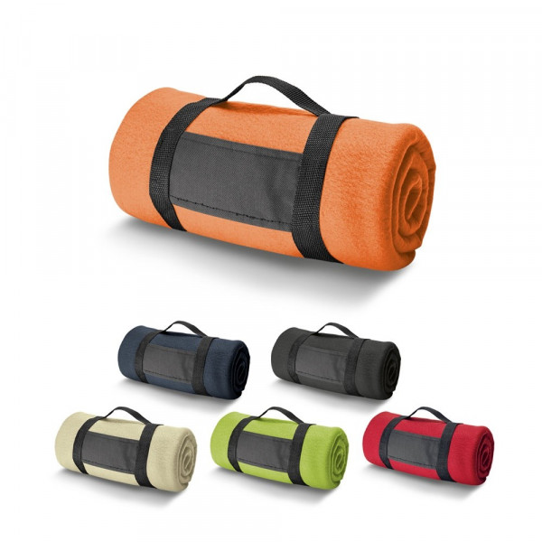 THORPE. Fleece deken met afneembare handgreep (180 g/m²)