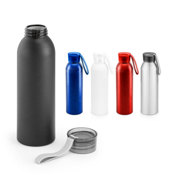 RIO. Gerecycled aluminium (100% rAL) bidon met PP dop 660 mL