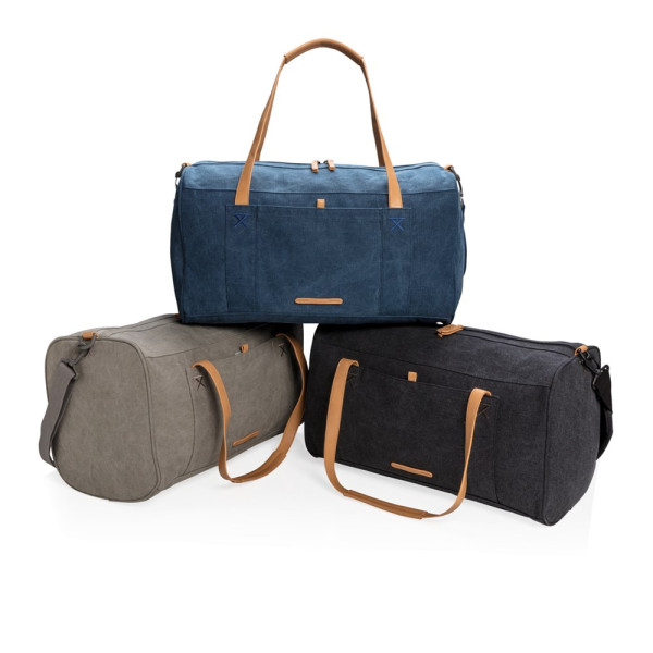 Canvas reis/weekendtas PVC vrij