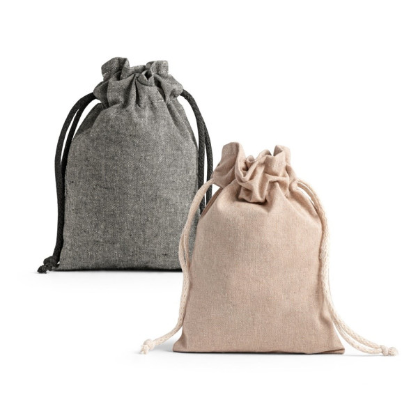GIBRALTAR. Geschenktasje van gerecycled katoen (70%), poliester (30% rPET) (140 g/m²)