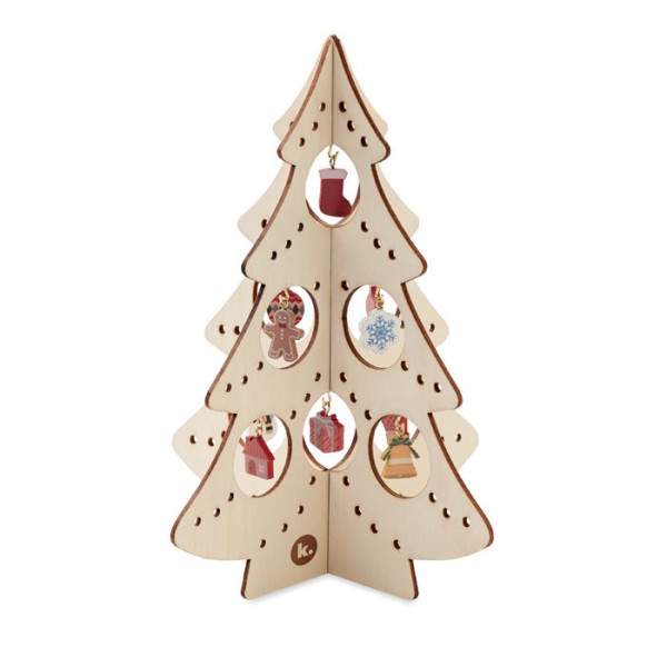SILUETA - Houten kerstboom decoratie