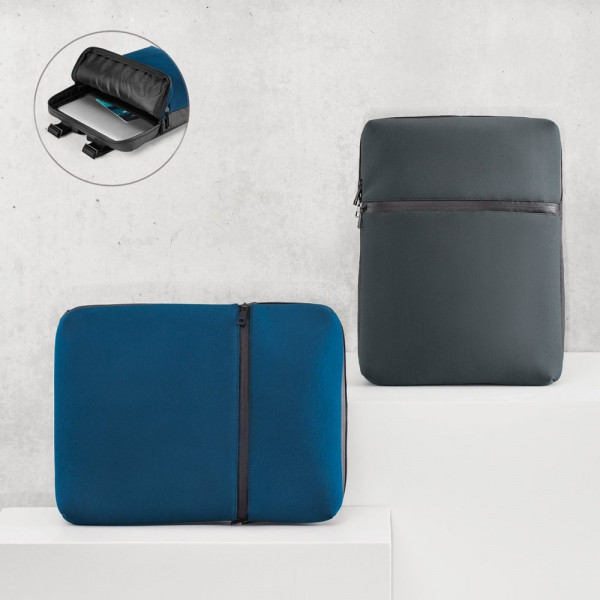 URBAN BACKPACK. 14'' laptop rugzak in softshell en zeildoek
