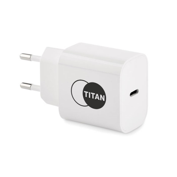 PLUGME - 2-poorts EU USB-oplader 20W