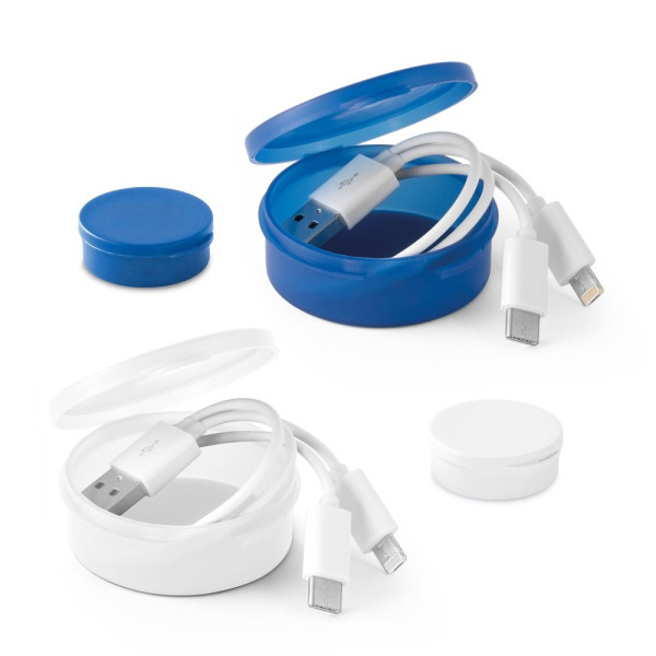 EMMY. 3 in 1 USB-kabel van ABS en PVC