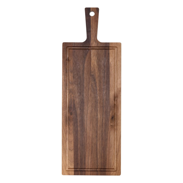 Plank met handvat walnoot