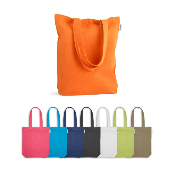 MERIDA. Katoenen (50%), gerecycleerd katoenen (30%) en polyester (20% rPET) tas (220 g/m²)