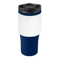 donkerblauw, wit
