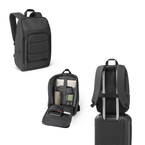 TOULON. Notebookrugzak gemaakt van 600D gerecycled polyester met hoge dichtheid 16