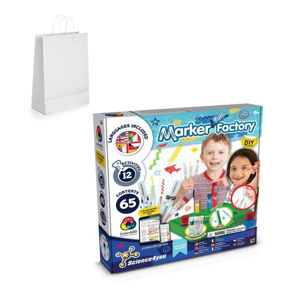 DIY Pen Factory Kit III. Educatief spel geleverd met een kraftpapieren cadeauzakje (100 g/m²)