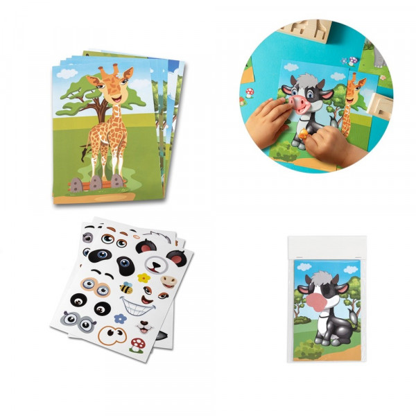 MADAGASCAR. Stickerset met zes vellen
