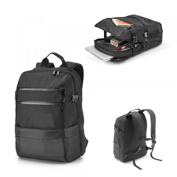 ZIPPERS BPACK. Laptop rugzak 15.6'' in 840D en 300D jacquard