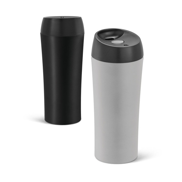 MONARDA. Reisbeker van roestvrij staal en PP 470 mL
