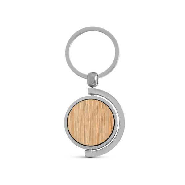 HOMER ROUND. Ronde sleutelhanger van bamboe