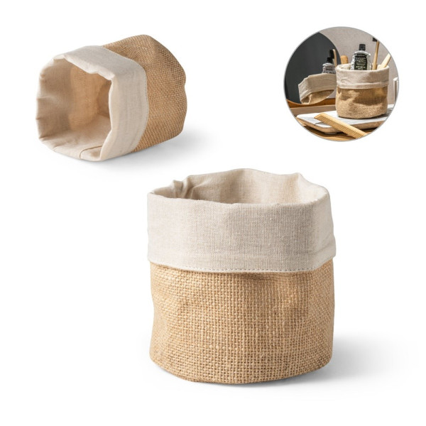 DUCASSE. Multifunctionele tas van jute (260g/m²) en katoen (120g/m²)