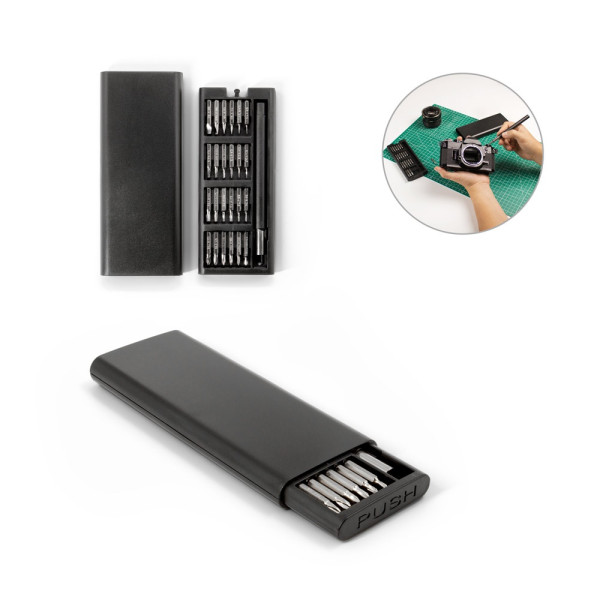 ATOM. Set schroevendraaiers met verschillende magnetische punten van koolstofstaal