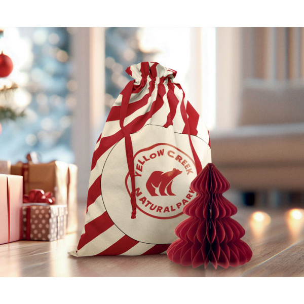 LAUKKU - Grote katoenen tas kerstmotief