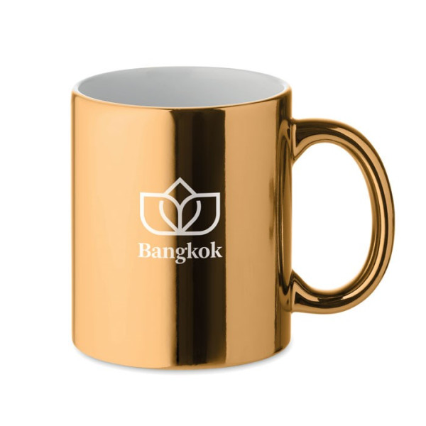 HOLLY - Keramische mok metallic 300 ml
