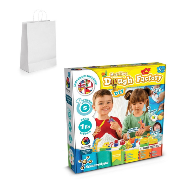 Modeling Dough Factory Kit III. Educatief spel geleverd met een kraftpapieren cadeauzakje (100 g/m²)