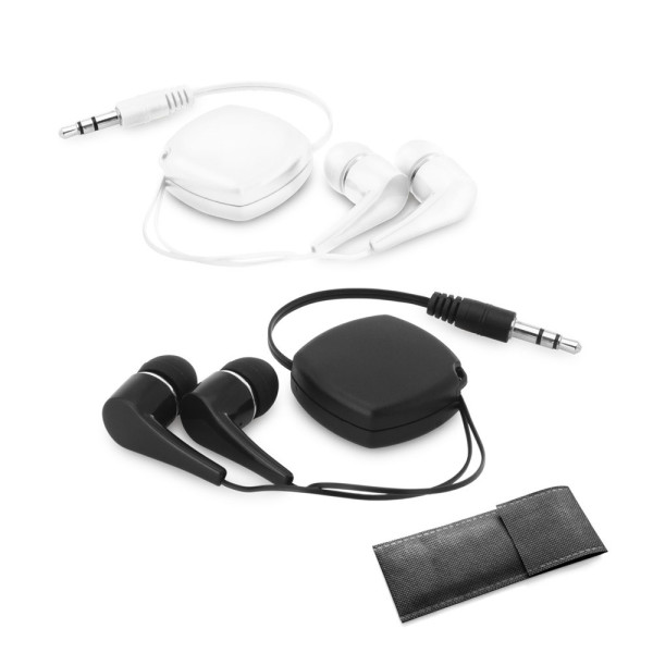 PINEL. Intrekbare koptelefoon met 0.75 m ABS-kabel