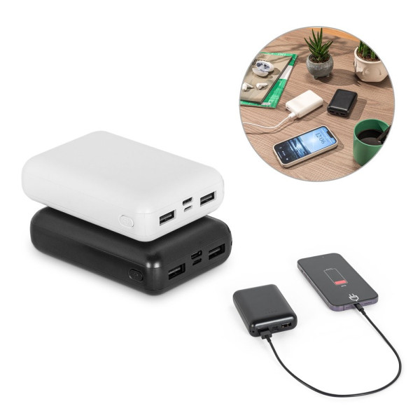 LEAKEY 10. Powerbank 10'000 mAh in gerecycled ABS (100% rABS)