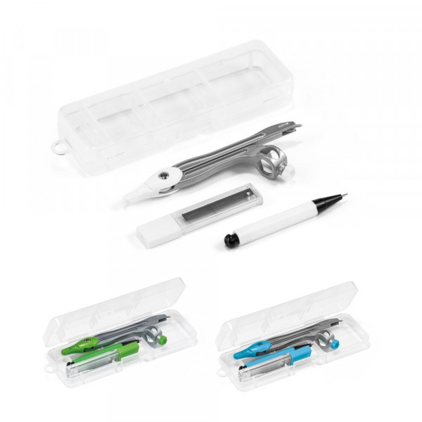 GEOM. Meetkunde school set in een PP etui
