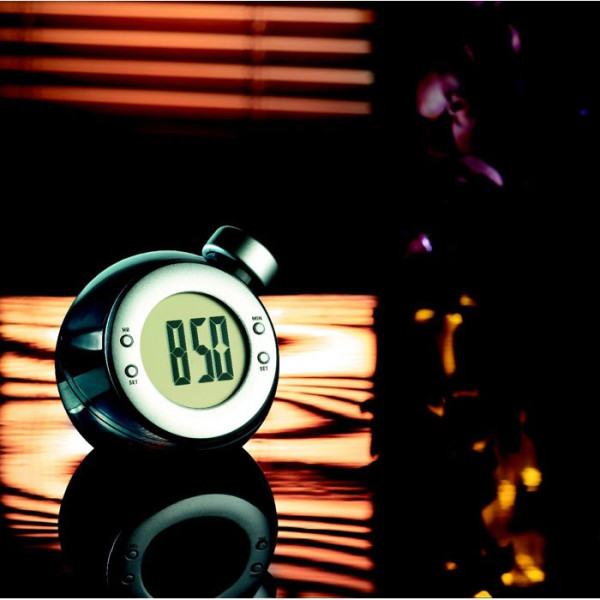 DROPPY - LCD klok op waterenergie
