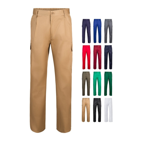 VL MABON. Multi-pocket keperstof broek (200g/m²), van katoen (35%) en polyester (65%)