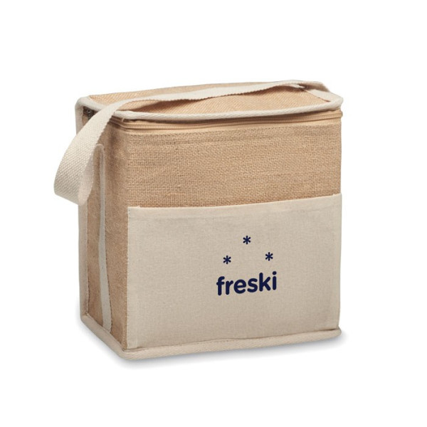 LONA - Jute en canvas koeltas 3L
