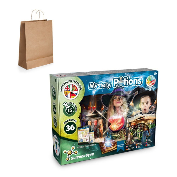 Mystery Potions Kit III. Educatief spel geleverd met een kraftpapier cadeauzakje (115 g/m²)