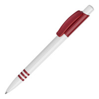 Wit / Donker Rood