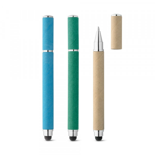 PAPYRUS. balpen van kraftpapier en ABS met touch tip