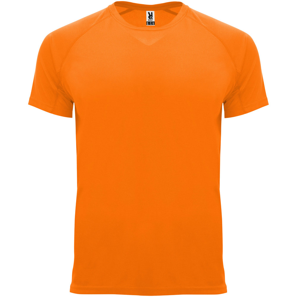 Bahrain 135 g/m² sportshirt met korte mouwen voor kinderen - Fluor oranje