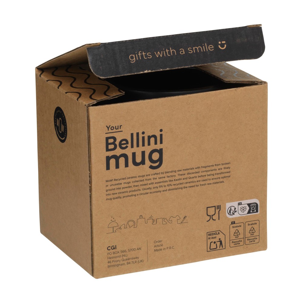 Bellini Mug Black 330 ml mok