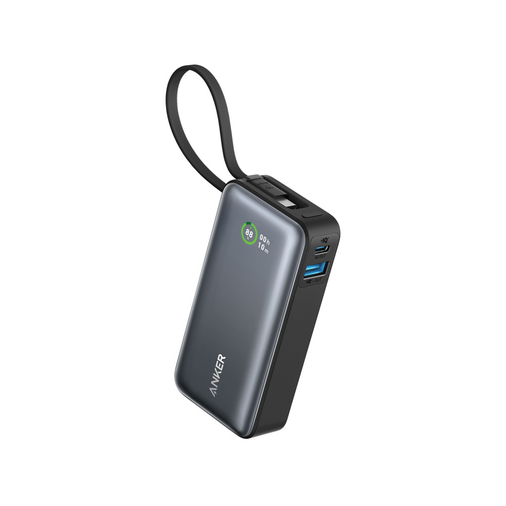 Anker Nano Powerbank 30 W, met ingebouwde USB-C-kabel