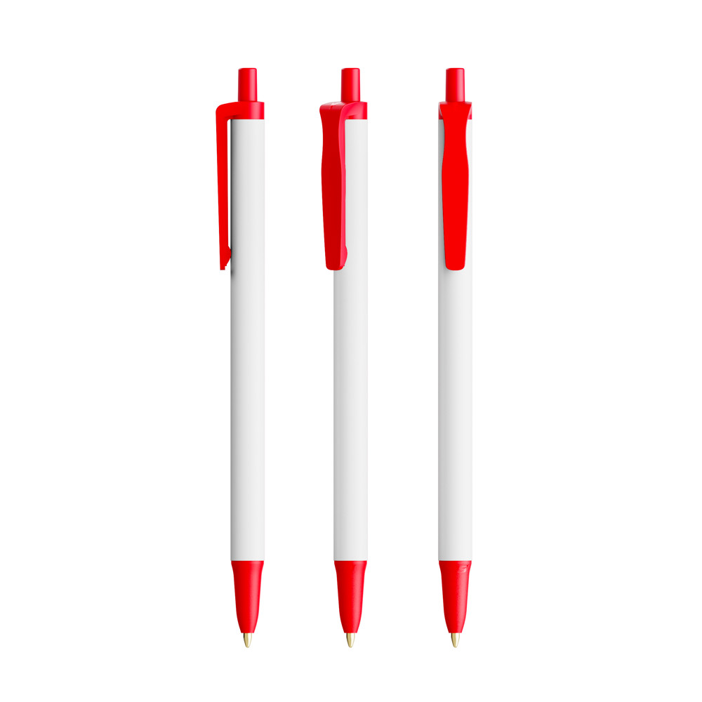 BIC® Clic Stic Ecolutions® - Rood Gerecycleerd Blauwe Inkt