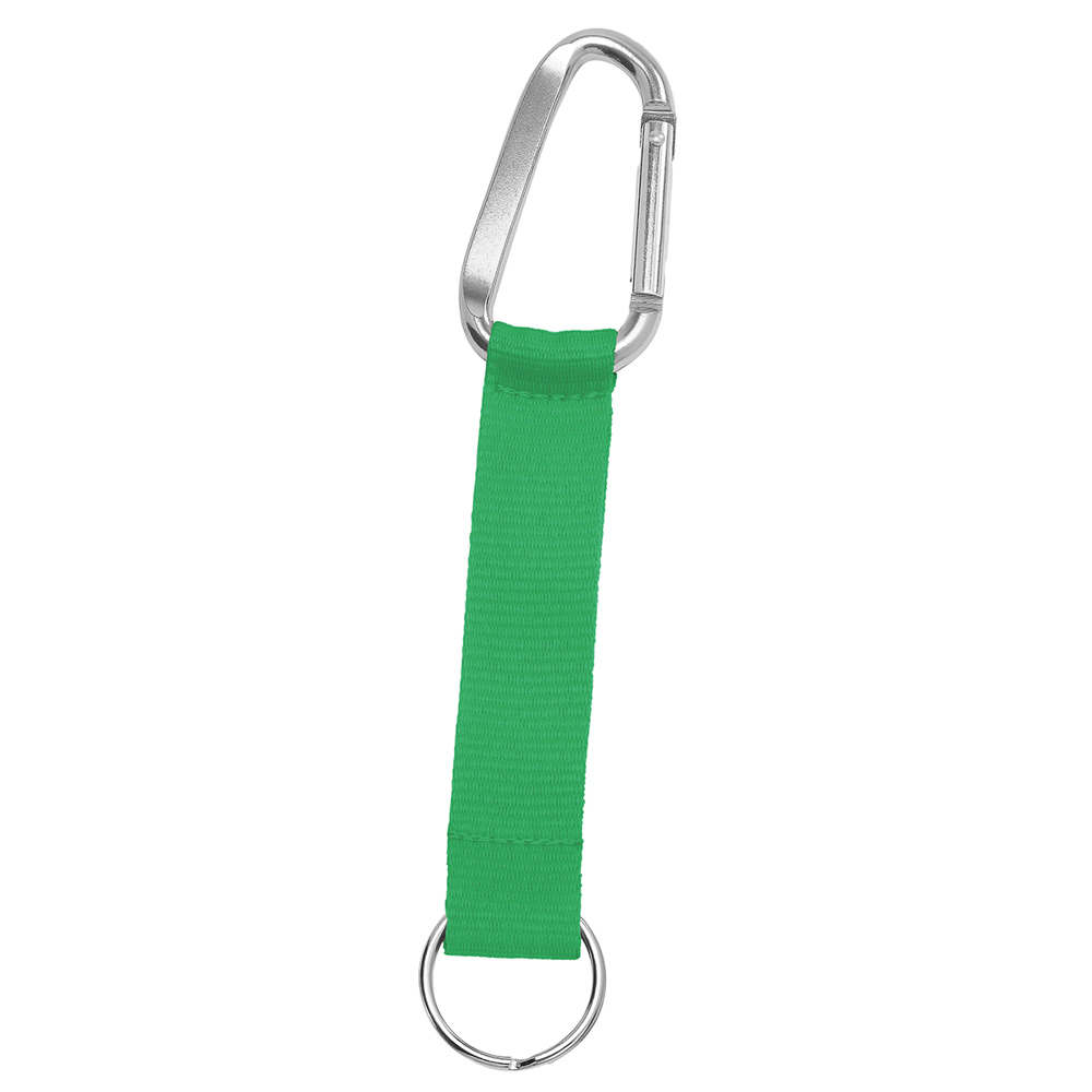 Korte keycord "Duo" - grasgroen/zilver