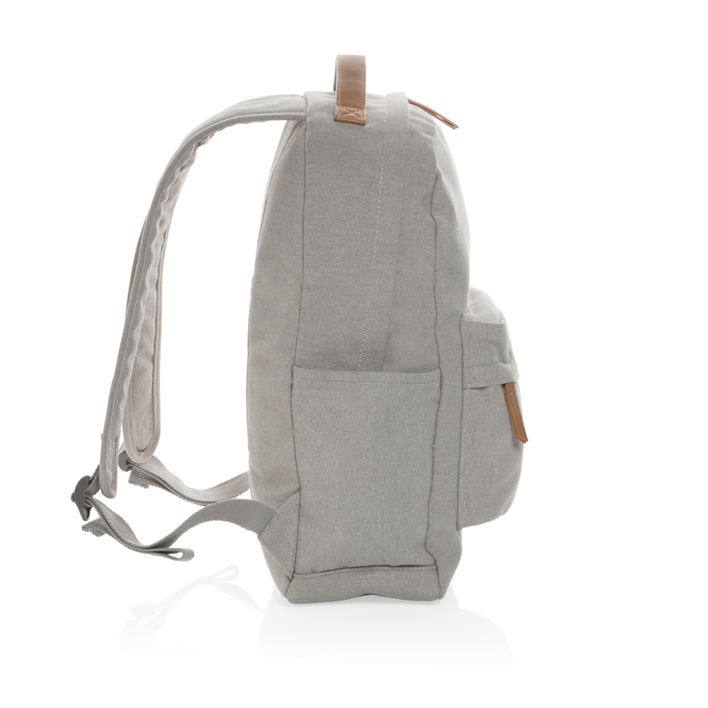 Impact AWARE™ 16 oz. recycled canvas laptop rugzak