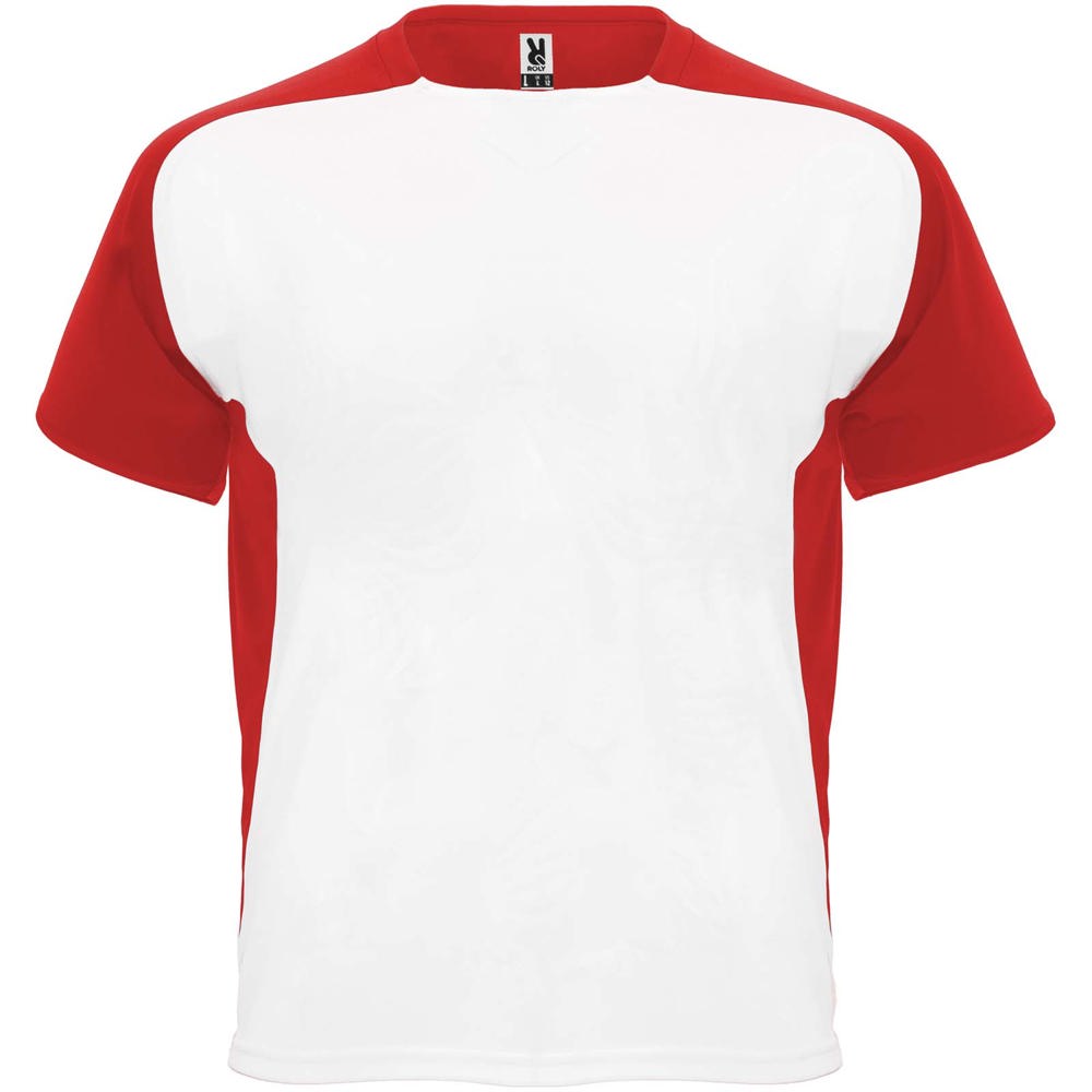Bugatti 140 g/m² sportshirt met korte mouwen voor kinderen - Wit, Rood