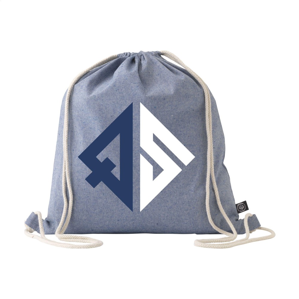 GRS Recycled Cotton PromoBag (180 g/m²) rugzak - Blauw
