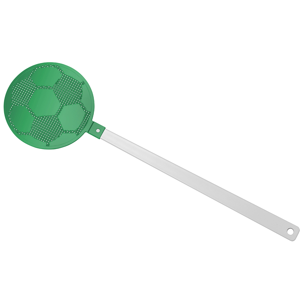 Vliegenmepper "voetbal" - wit/groen
